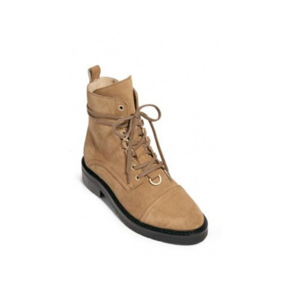 AllSaints Women's Lira Hiker Suede Tan Brown Boots Size 38 EU 8 US